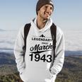 80 Geburtstag 80 Jahre Alt Legendär Seit März 1943 V3 Hoodie Lebensstil