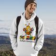 Be Kind Autism Awareness Puzzle Bee Dabbing Support Kids Hoodie Lifestyle