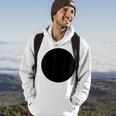 Blank Abstract Printed Black Circle Novelty Graphics Design Hoodie Lifestyle