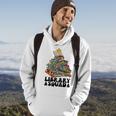 Christmas Library Squad Christmas Tree Book Lover Librarian Men Hoodie Graphic Print Hooded Sweatshirt Lifestyle