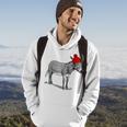 Esel Burro Mule Tragen Einer Beanie Weihnachtsstrumpf Hat Hoodie Lebensstil