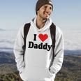 I Love Daddy Heart Gift For Fathers Day Father Dad Daddy Hoodie Lifestyle