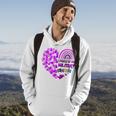 Love Heart Purple Up Military Child Month Military Kids Gift Hoodie Lifestyle