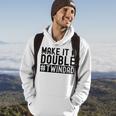 Make It A Double Twin Dad Baby Announcement Expecting Twins Hoodie Lifestyle