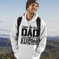 Mens Funny Fathers Day For Step Dad Birthday Vintage Hoodie Lifestyle