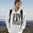 Mens Vintage Crazy Cat Daddy Funny Best Cat Dad Ever Hoodie Lifestyle