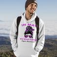 Messy Bun In May We Wear Purple Lupus Awareness Month Hoodie Lifestyle