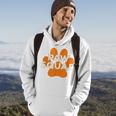 Paw Squad Orange Dog Cat Paw Print Animal Rescue Team Hoodie Lifestyle