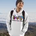 Peace Love Dogs Tie Dye Dog Paw Dog Mom Cute Mothers Day Hoodie Lifestyle