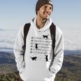 Piano Music Cat Lover Funny Pianist Piano Lover Kitty Kitten Hoodie Lifestyle