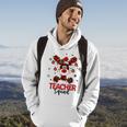 Teacher Squad Reindeer Funny Teacher Christmas Lights Xmas V5 Men Hoodie Graphic Print Hooded Sweatshirt Lifestyle