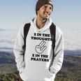 Two In The Thoughts One In The Prayers Funny Men Hoodie Graphic Print Hooded Sweatshirt Lifestyle