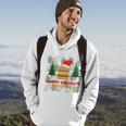 Ugly Christmas Sweater Burger Happy Holidays With Cheese V17 Hoodie Lifestyle