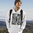 Vet Bod Like A Dad Bod With More Knee Pain Funny Daddy Retro Hoodie Lifestyle