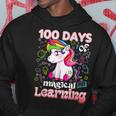 100 Days Of Magical Learning Cute Unicorn Happy 100Th Day Men Hoodie Personalized Gifts