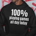 100 Spiele Für Ganzen Tag Hoodie für Videogamer & Gaming-Fans Lustige Geschenke