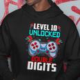 10Th Birthday Gift For Boys Double Digits 10 Year Old Gifts Gamer Gift V2 Hoodie Unique Gifts