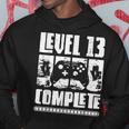 13 Jahre Geburtstags Junge Gamer Level 13 Complete Hoodie Lustige Geschenke