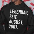 16 Geburtstag Geschenk 16 Jahre Legendär Seit August 2007 Hoodie Lustige Geschenke