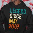 16 Year Old Legend Since May 2007 16Th Birthday Hoodie Unique Gifts