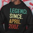 16 Years Old Legend Since April 2007 16Th Birthday Hoodie Unique Gifts