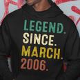 17 Years Old Gifts Legend Since March 2006 17Th Birthday Hoodie Funny Gifts