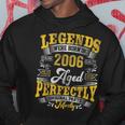 17 Years Old Vintage Legends Born In 2006 17Th Birthday Gift Hoodie Personalized Gifts