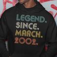 21 Years Old Legend Since March 2002 21St Birthday Gifts Hoodie Funny Gifts