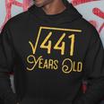 21St Birthday Gift 21 Years Old Square Root Of 441 Hoodie Unique Gifts