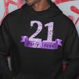 21St Birthday Party Squad I Purple Group Photo Decor Outfit Hoodie Unique Gifts