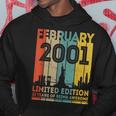 22 Years Old Gifts Vintage February 2001 22Nd Birthday Hoodie Funny Gifts