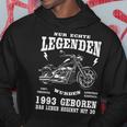 30. Geburtstag Hoodie für Männer, Biker 1993 Motorrad Chopper Design Lustige Geschenke