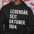 39 Geburtstag Geschenk 39 Jahre Legendär Seit Oktober 1984 Hoodie Lustige Geschenke