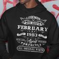 40 Years Old Gifts Legends Born In February 1983 40Th Bday Hoodie Funny Gifts
