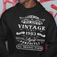 40Th Birthday Gifts For Legends Born 1983 40 Yrs Old Vintage Hoodie Personalized Gifts
