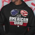 4Th Of July Family Matching All American Dad American Flag Hoodie Unique Gifts