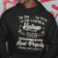 55. Geburtstag Herren Hoodie 1968 Vintage Mann Mythos Legende Lustige Geschenke