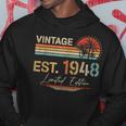 75 Years Old Gifts Born In 1948 Vintage 75Th Birthday Retro Hoodie Unique Gifts