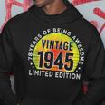 78 Jahre Vintage 1945 Hoodie, Retro Geschenk zum 78. Geburtstag Lustige Geschenke