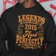 8 Year Old Gifts Legends Born In 2015 Vintage 8Th Birthday Hoodie Funny Gifts