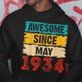 89 Year Old Awesome Since May 1934 89Th Birthday Gifts Hoodie Unique Gifts
