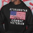 Afghanistan Combat Veteran - Vintage Us Flag Men Hoodie Graphic Print Hooded Sweatshirt Funny Gifts