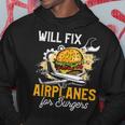Aircraft Mechanic Funny Fix Airplanes Burger Gift Hoodie Unique Gifts