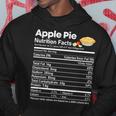 Apple Pie Nutrition Facts Funny Thanksgiving Christmas Men Hoodie Graphic Print Hooded Sweatshirt Funny Gifts