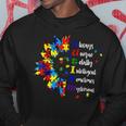 Autism Awareness Support Autism Kids For Mom Dad Sunflower Hoodie Unique Gifts