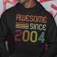 Awesome Since 2004 19Th Birthday Retro Hoodie Unique Gifts
