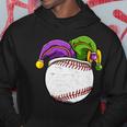 Baseball Sports Lover Mardi Gras Carnival Party Jester Hoodie Funny Gifts