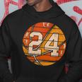 Basketball Number 24 Jersey Love Basketball Player Vintage Hoodie Funny Gifts