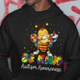 Be Kind Autism Awareness Puzzle Bee Dabbing Support Kid Girl Hoodie Unique Gifts