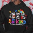 Be Kind Raccoon Puzzle Pieces Funny Autism Awareness Gifts Hoodie Unique Gifts